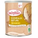 BABYBIO 3 CEREALES NATURE BLE AVOINE RIZ