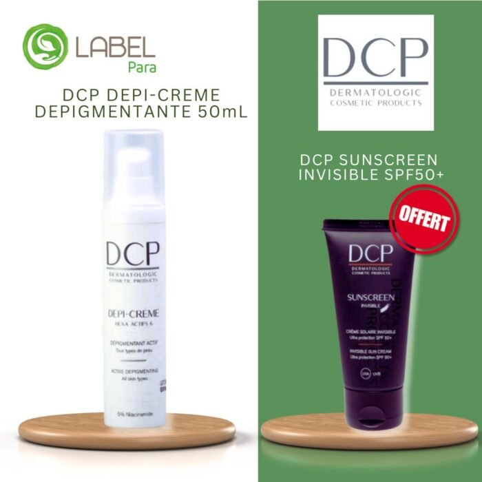 DCP DEPI-CREME DEPIGMENTANTE 50mL + DCP SUNSCREEN INVISIBLE SPF50+
