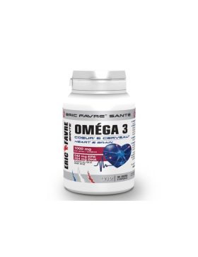 ERIC FAVRE OMEGA 3 CŒUR & CERVEAU 1000 MG<span class="format-sus"><b>Format :</b>60 capsules</span>