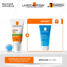 La Roche-Posay Anthelios Oil Control Invisible SPF50+ Peau M à G 50ml = gel effaclar 50 ML OFFERT<span class="format-sus"><b>Format :</b>50 ml</span>