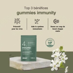 SSWLAB - 4 Immunity Gummies 126g 42 Gummies Goût Framboise