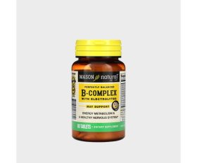 Mason Natural B-Complex avec Électrolytes<span class="format-sus"><b>Format :</b>60 comprimés</span>
