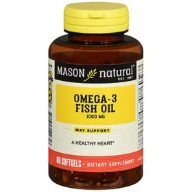 Mason Natural Fish Oil 1000 mg<span class="format-sus"><b>Format :</b>60 softgels</span>