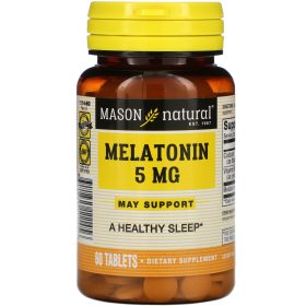 Mason Natural Melatonine 5 mg<span class="format-sus"><b>Format :</b>60 comprimés</span>