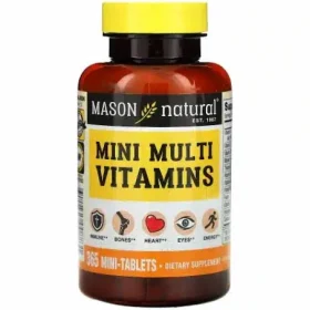 Mason Natural Mini Multi Vitamins<span class="format-sus"><b>Format :</b>100 comprimés</span>