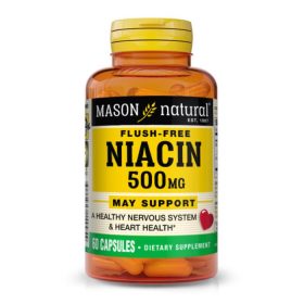 Mason Natural Niacin 500 mg<span class="format-sus"><b>Format :</b>60 capsules</span>