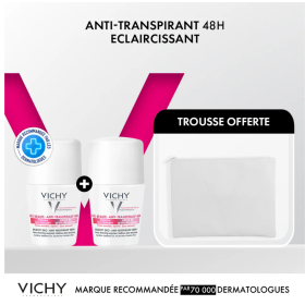 VICHY DEODORANT ECLAIRCISSANT 2X50ML + TROUSSE OFFERTE
