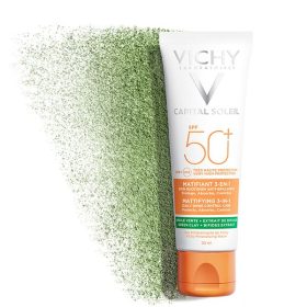 Vichy Capital Soleil Crème Solaire Matifiante 3en1 SPF50+ Peau Mixte Acnéique | 50ml <span class="format-sus"><b>Format :</b> 50 ml</span>