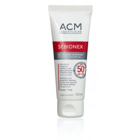 ACM SEBIONEX GEL SOLAIRE MATIFIANT SPF 50+ 40 ML <span class="format-sus"><b>Format :</b> 40 ml</span>