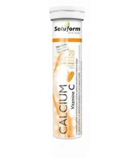 SOLUFORM Calcium Vitamine C – 20 COMPRIMÉS EFFERVESCENTS - SANS SUCRE<span class="format-sus"><b>Format :</b>20 COMPRIMÉS</span>