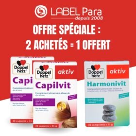 Doppelherz Capilvit 30 comprimés x2 = Doppelherz Harmonivit 30 comprimés Offert