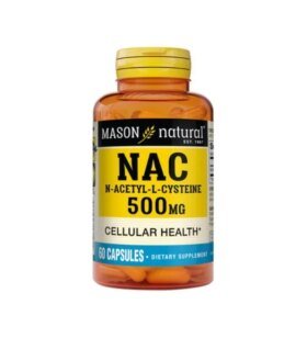 Mason Natural Nac N-Acetyl-L-Cysteine 60 capsules 1710-60<span class="format-sus"><b>Format :</b>60 capsules</span>