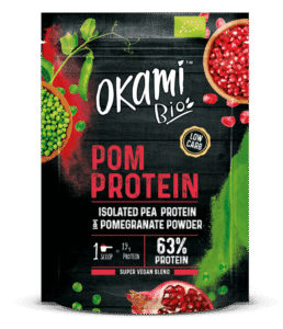 OKAMI PROTEINE POIS A LA GRENADE BIO 500 gr