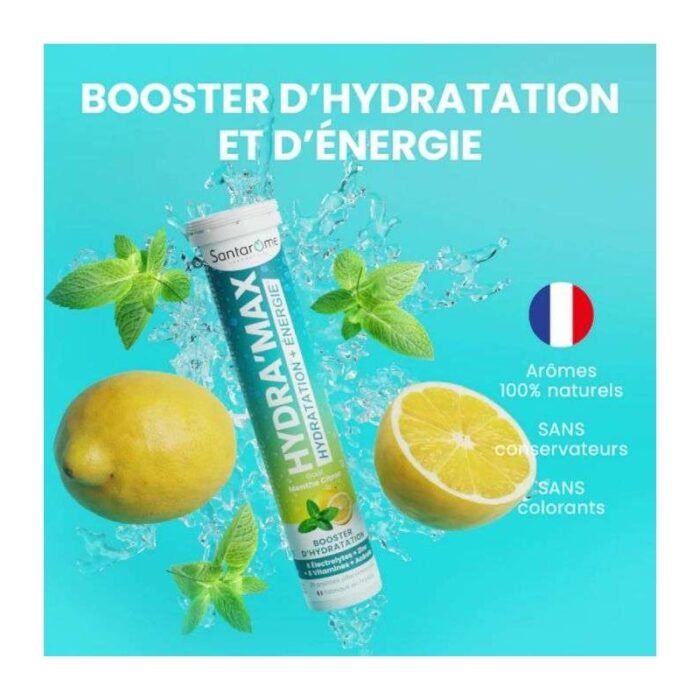 santarome-hydra-max-gout-menthe-citron-20-pastilles-effervescentes